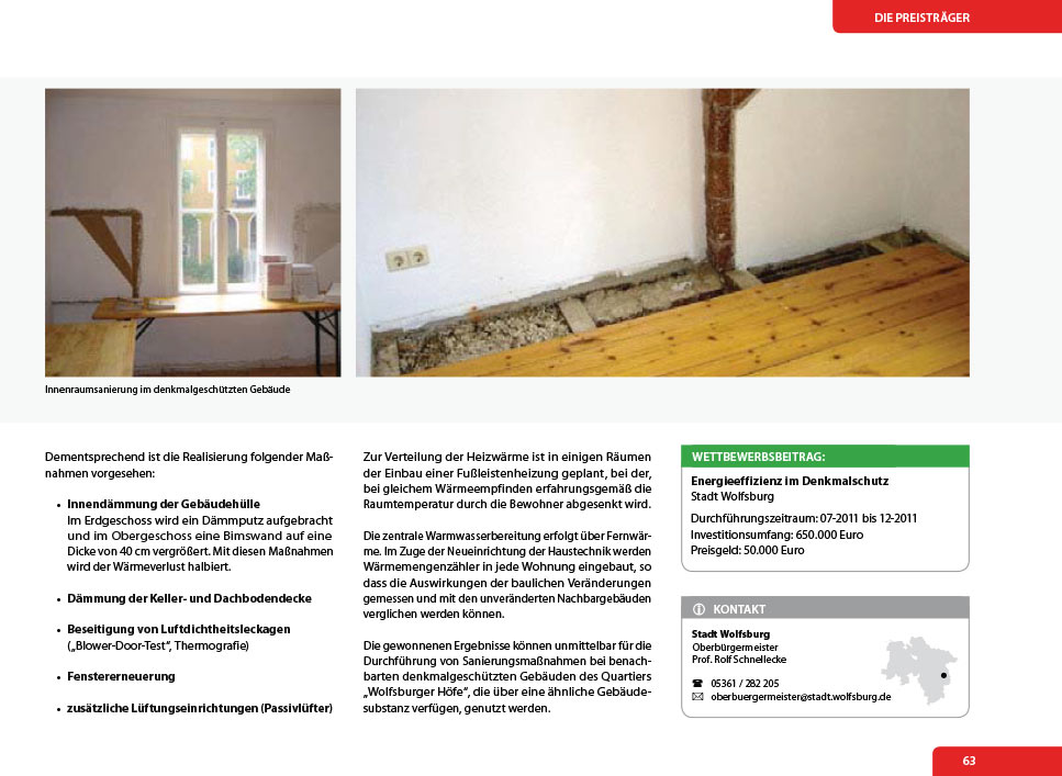 PROJEKTIERUNG : Gebäudemodernisierung Fassaden und Innenbereiche Wolfsburg