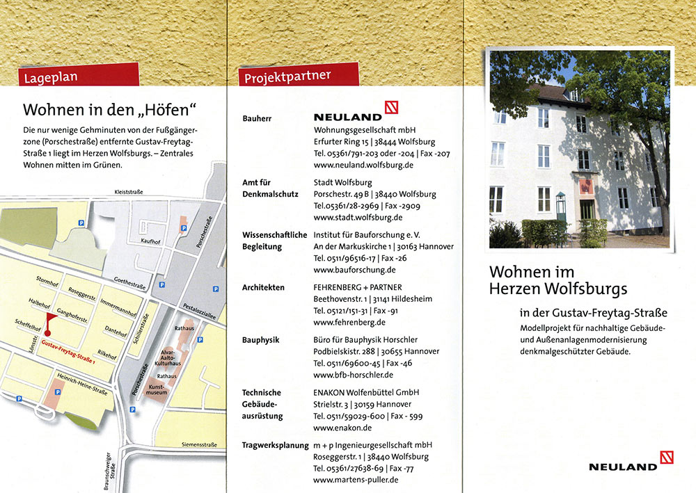 PROJEKTIERUNG : Gebäudemodernisierung Fassaden und Innenbereiche Wolfsburg